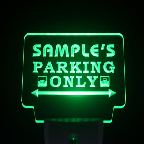 ADVPRO Name Personalized Custom Car Parking Only Bar Beer Day/ Night Sensor LED Sign wsqo-tm - Green
