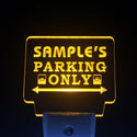 ADVPRO Name Personalized Custom Car Parking Only Bar Beer Day/ Night Sensor LED Sign wsqo-tm - Yellow
