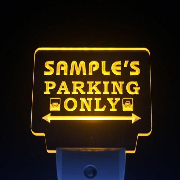 ADVPRO Name Personalized Custom Car Parking Only Bar Beer Day/ Night Sensor LED Sign wsqo-tm - Yellow