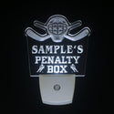ADVPRO Name Personalized Custom Hockey Penatly Box Bar Beer Day/ Night Sensor LED Sign wsqt-tm - White