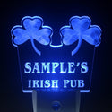 ADVPRO Name Personalized Custom Luck o' The Irish Pub St Patrick's Day/ Night Sensor LED Sign wsqv-tm - Blue