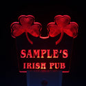 ADVPRO Name Personalized Custom Luck o' The Irish Pub St Patrick's Day/ Night Sensor LED Sign wsqv-tm - Red