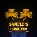 ADVPRO Name Personalized Custom Luck o' The Irish Pub St Patrick's Day/ Night Sensor LED Sign wsqv-tm - Yellow