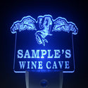 ADVPRO Name Personalized Custom Fly Fishing Hole Den Bar Beer Gift Day/ Night Sensor LED Sign wsqw-tm - Blue
