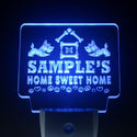 ADVPRO Name Personalized Custom Home Sweet Home Scottie Peace Love Day/ Night Sensor LED Sign wsta-tm - Blue