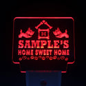 ADVPRO Name Personalized Custom Home Sweet Home Scottie Peace Love Day/ Night Sensor LED Sign wsta-tm - Red