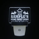 ADVPRO Name Personalized Custom Home Sweet Home Scottie Peace Love Day/ Night Sensor LED Sign wsta-tm - White