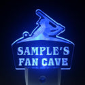 ADVPRO Name Personalized Custom Baseball Fan Cave Man Room Bar Beer Day/ Night Sensor LED Sign wstc-tm - Blue