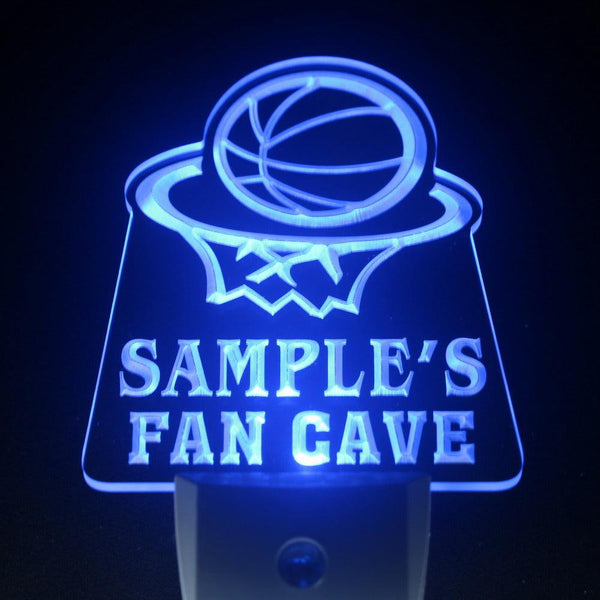 ADVPRO Name Personalized Custom Basketball Fan Cave Man Room Bar Beer Day/ Night Sensor LED Sign wstd-tm - Blue