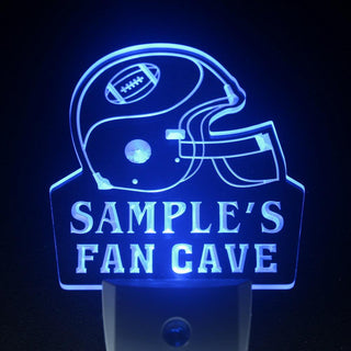 ADVPRO Name Personalized Custom Football Fan Cave Bar Beer Day/ Night Sensor LED Sign wste-tm - Blue