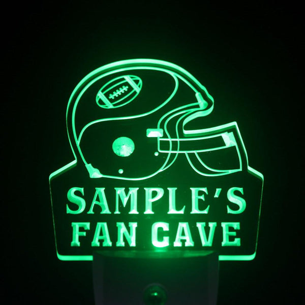 ADVPRO Name Personalized Custom Football Fan Cave Bar Beer Day/ Night Sensor LED Sign wste-tm - Green