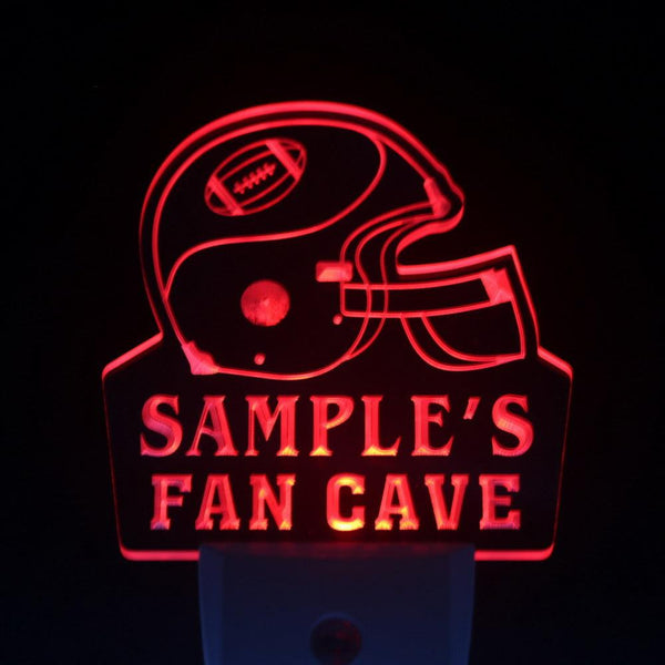 ADVPRO Name Personalized Custom Football Fan Cave Bar Beer Day/ Night Sensor LED Sign wste-tm - Red
