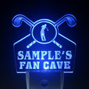 ADVPRO Name Personalized Custom Golf Fan Cave Man Room Bar Beer Day/ Night Sensor LED Sign wstf-tm - Blue