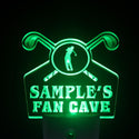 ADVPRO Name Personalized Custom Golf Fan Cave Man Room Bar Beer Day/ Night Sensor LED Sign wstf-tm - Green