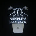 ADVPRO Name Personalized Custom Golf Fan Cave Man Room Bar Beer Day/ Night Sensor LED Sign wstf-tm - White
