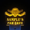 ADVPRO Name Personalized Custom Hockey Fan Cave Bar Beer Day/ Night Sensor LED Sign wstg-tm - Yellow