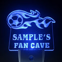 ADVPRO Name Personalized Custom Bar Soccer Football Fan Cave Man Beer Day/ Night Sensor LED Sign wsth-tm - Blue