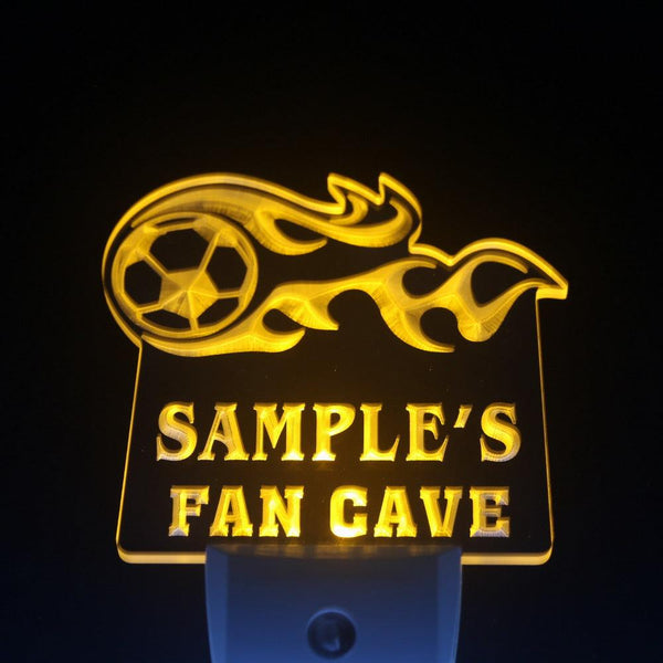 ADVPRO Name Personalized Custom Bar Soccer Football Fan Cave Man Beer Day/ Night Sensor LED Sign wsth-tm - Yellow