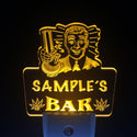 ADVPRO Name Personalized Custom Marijuana High Life Bar Beer Day/ Night Sensor LED Sign wstp-tm - Yellow