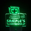 ADVPRO Name Personalized Custom Computer Repairs Shop Display Day/ Night Sensor LED Sign wstr-tm - Green