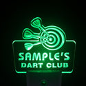 ADVPRO Name Personalized Custom Dart Club Bar Beer Day/ Night Sensor LED Sign wsts-tm - Green