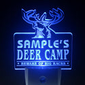 ADVPRO Name Personalized Custom Deer Camp Big Racks Bar Beer Day/ Night Sensor LED Sign wstu-tm - Blue