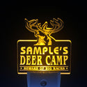 ADVPRO Name Personalized Custom Deer Camp Big Racks Bar Beer Day/ Night Sensor LED Sign wstu-tm - Yellow