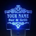 ADVPRO Name Personalized Custom Family Bar & Grill Beer Home Gift Day/ Night Sensor LED Sign wsu-tm - Blue