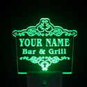 ADVPRO Name Personalized Custom Family Bar & Grill Beer Home Gift Day/ Night Sensor LED Sign wsu-tm - Green