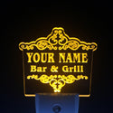 ADVPRO Name Personalized Custom Family Bar & Grill Beer Home Gift Day/ Night Sensor LED Sign wsu-tm - Yellow