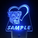 ADVPRO Name Personalized Custom American Bulldog Dog House Home Day/ Night Sensor LED Sign wsvb-tm - Blue