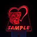 ADVPRO Name Personalized Custom American Bulldog Dog House Home Day/ Night Sensor LED Sign wsvb-tm - Red